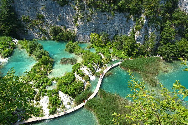 Plitvice Lakes from the air